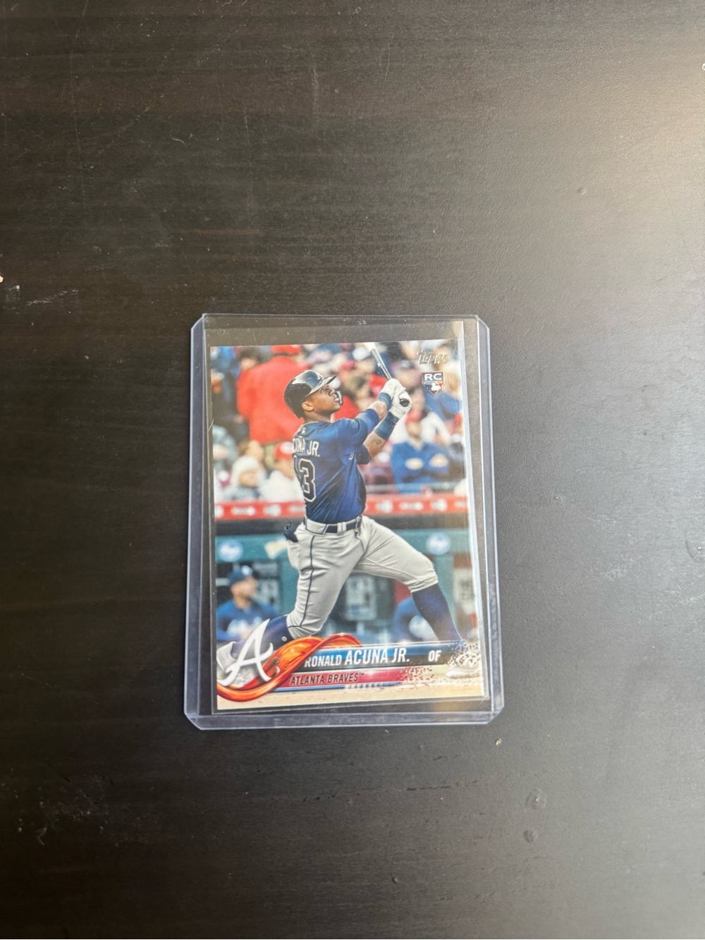 2018 Topps Update Series - Ronald Acuña Jr. #US250 Vertical, Blue Jersey (RC)